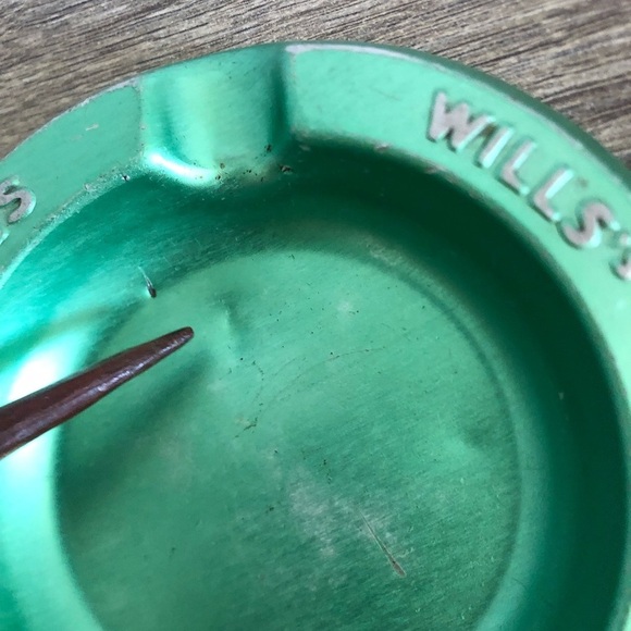 Vtg Green Wills's Woodbines Ashtray - Picture 6 of 10